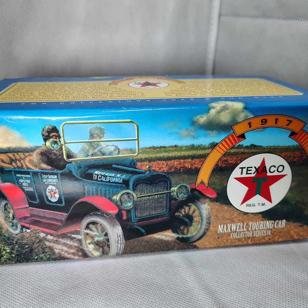 1917 Texaco Maxwell Touring Car DieCast Bank With Key NIB 1997